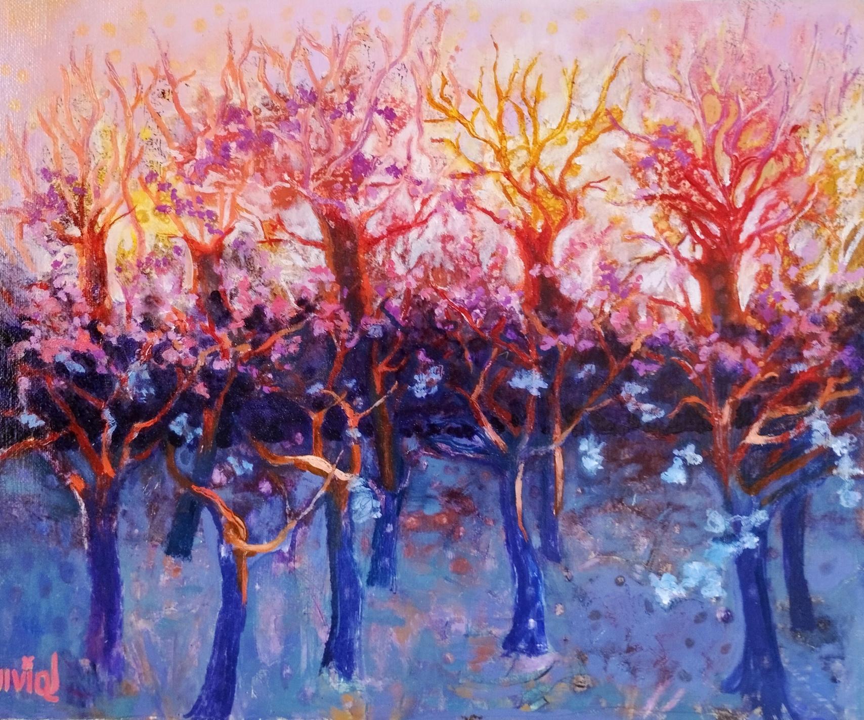 Dawn over the orchard