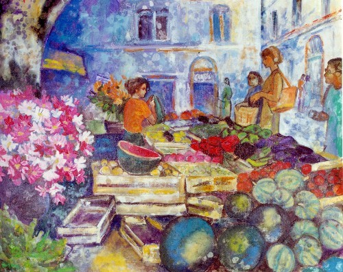 Le marché aux pastèques